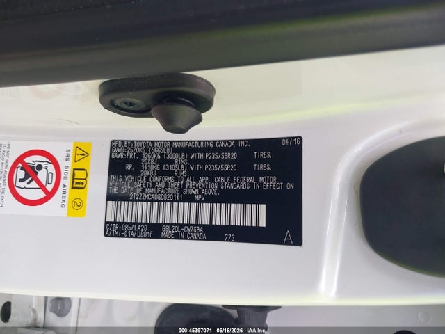 Продажа на аукционе авто 2016 Lexus Rx 350, vin: 2T2ZZMCA0GC020141, номер лота: 45397071