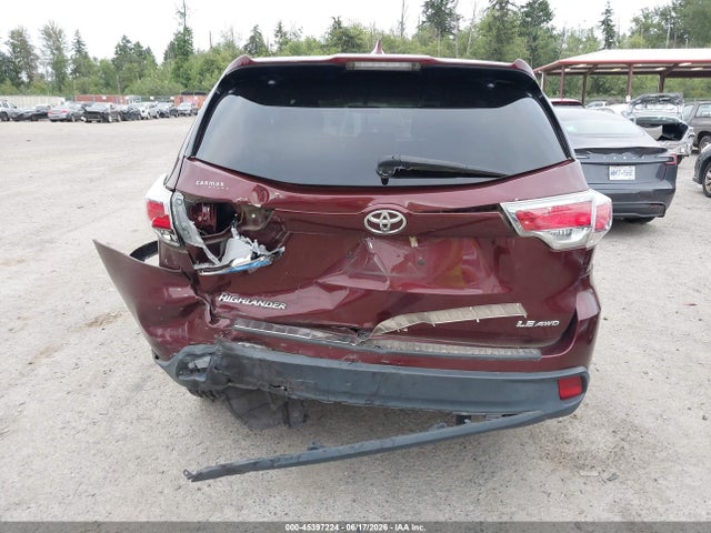 Toyota Highlander Le Plus V6 2016 5TDBKRFH7GS264361 Image 16
