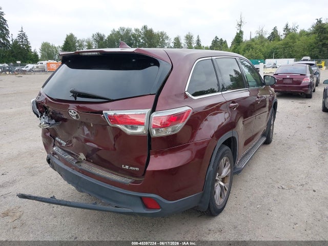 Toyota Highlander Le Plus V6 2016 5TDBKRFH7GS264361 Image 4
