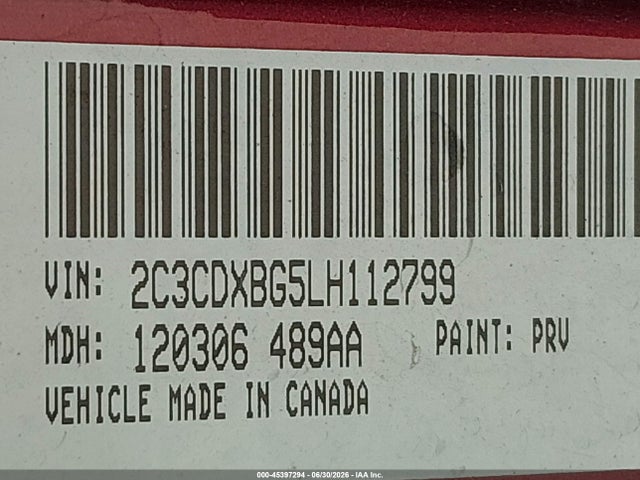 Dodge Charger Sxt Rwd 2020 2C3CDXBG5LH112799 Image 9