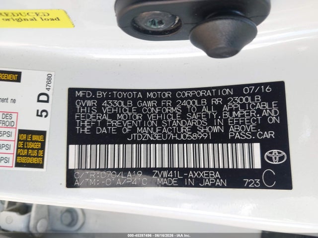 Toyota Prius V Four 2017 JTDZN3EU7HJ058991 Image 9