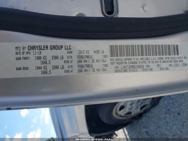 Aukcja sprzedaży 2011 Jeep Patriot Sport, vin: 1J4NT1GA9BD128230, numer aukcji: 45397611