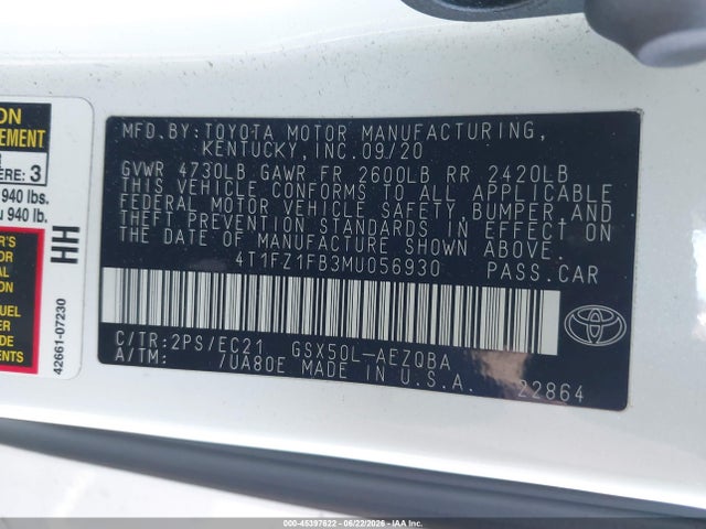 Toyota Avalon Trd 2021 4T1FZ1FB3MU056930 Image 9