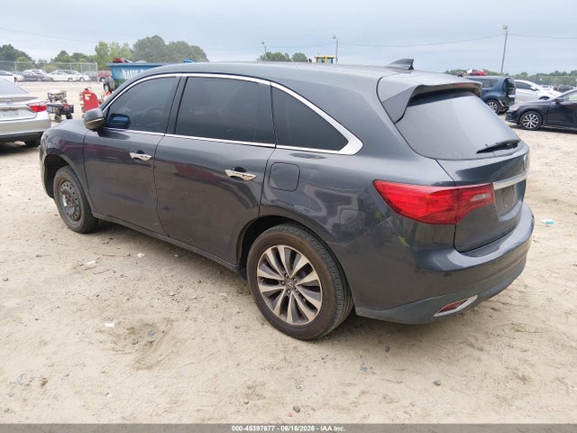 2014 Acura Mdx Technology Package მანქანა იყიდება აუქციონზე, vin: 5FRYD4H43EB006775, აუქციონის ნომერი: 45397677