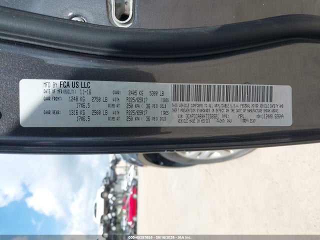 Aukcja sprzedaży 2017 Dodge Journey Se, vin: 3C4PDCAB0HT558921, numer aukcji: 45397695