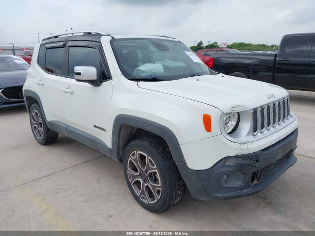 Aukcja sprzedaży 2018 Jeep Renegade Limited 4x4, vin: ZACCJBDB2JPG76155, numer aukcji: 45397700