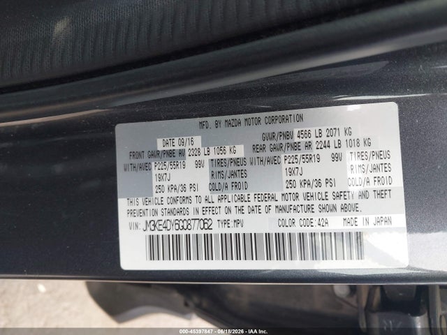JM3KE4DY6G0877062 Mazda Cx-5 Grand Touring