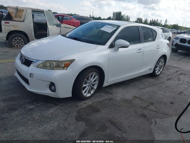 2012 Lexus Ct 200h Premium მანქანა იყიდება აუქციონზე, vin: JTHKD5BH2C2098758, აუქციონის ნომერი: 45397905