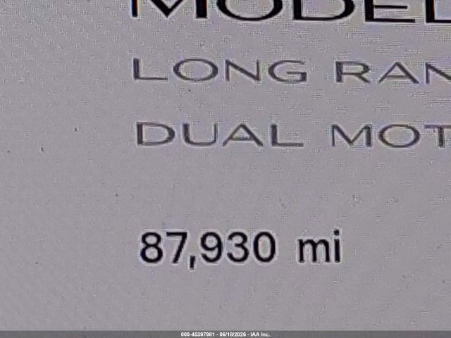 45397981 :رقم المزاد ، 5YJYGDEE1LF018006 vin ، 2020 Tesla Model Y Long Range Dual Motor All-wheel Drive مزاد بيع