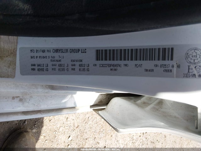 Продажа на аукционе авто 2015 Chrysler 200 Lx, vin: 1C3CCCFB3FN549741, номер лота: 45398109