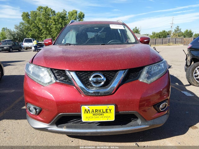 2015 Nissan Rogue Sl მანქანა იყიდება აუქციონზე, vin: 5N1AT2MV4FC824549, აუქციონის ნომერი: 45398200