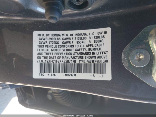 19XFC1F7XKE207470 Honda Civic Ex-l