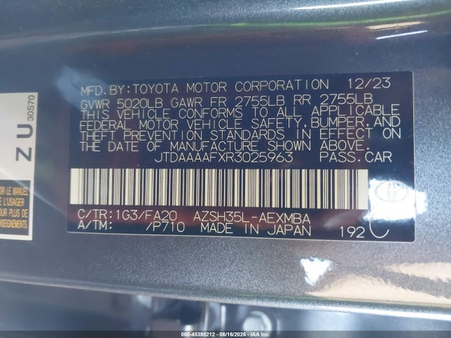 Toyota Crown Xle 2024 JTDAAAAFXR3025963 Image 9