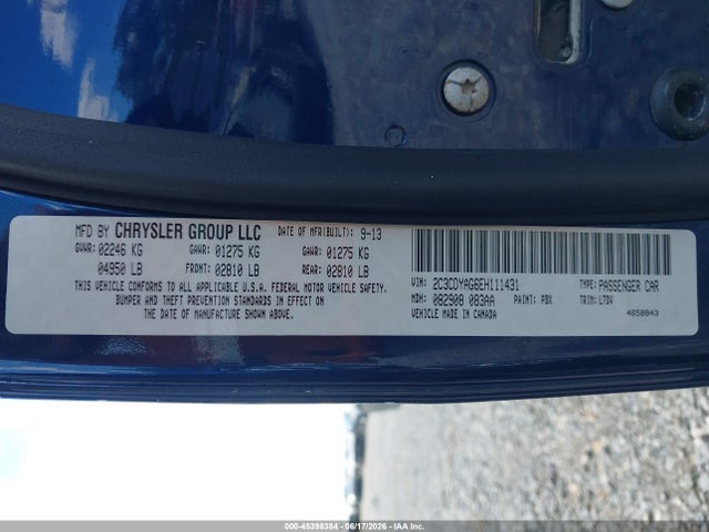 2C3CDYAG6EH111431 Dodge Challenger Sxt