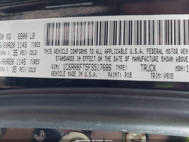 RAM 1500 Express 2015 1C6RR6FT5FS517686 Image 9