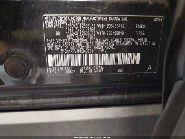 Toyota Rav4 Limited 2023 2T3N1RFV4PC343654 Image 9