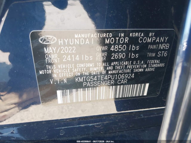 Genesis G70 3.3t Rwd 2023 KMTG54TE4PU106924 Image 9