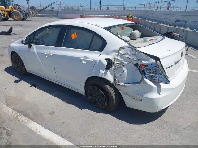 2012 Honda Civic Lx მანქანა იყიდება აუქციონზე, vin: 19XFB2F58CE351348, აუქციონის ნომერი: 45398689
