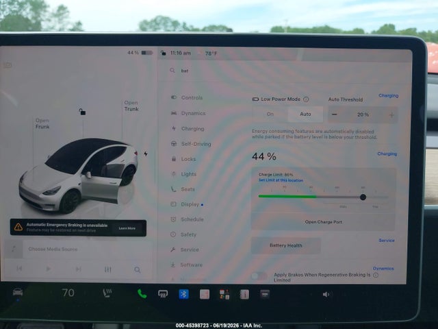 Auction sale of the 2023 Tesla Model Y Awd/long Range Dual Motor All-wheel Drive, vin: 7SAYGDEE1PF748183, lot number: 45398723