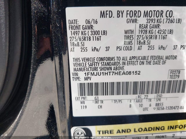 Ford Expedition Xlt 2017 1FMJU1HT7HEA08152 Image 9