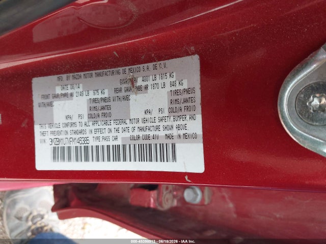 3MZBM1U7XFM146385 Mazda Mazda3 I Sport