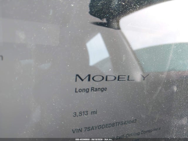 45398950 :رقم المزاد ، 7SAYGDED8TF543042 vin ، 2026 Tesla Model Y Premium Rear-wheel Drive/rear-wheel Drive مزاد بيع