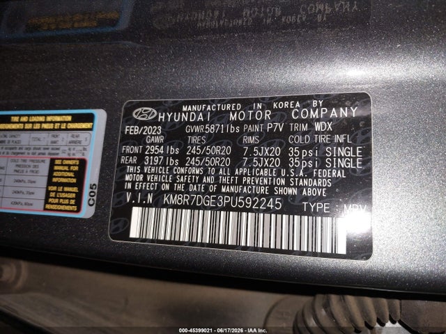 Hyundai Palisade Calligraphy 2023 KM8R7DGE3PU592245 Image 9