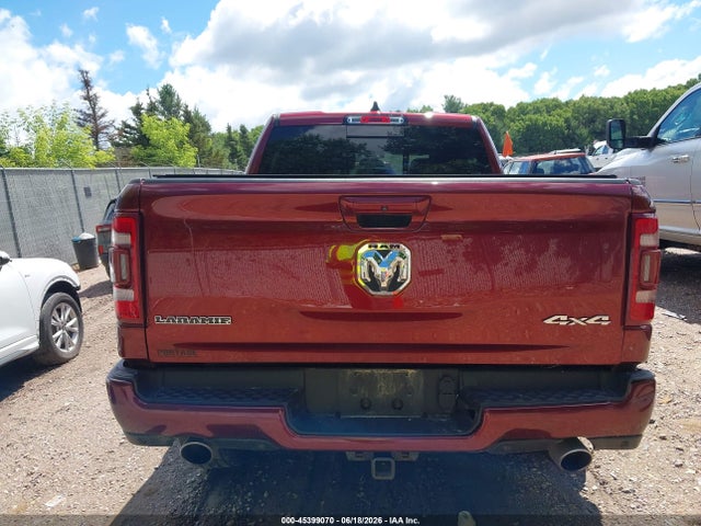 45399070 :رقم المزاد ، 1C6SRFJT7KN708267 vin ، 2019 Ram 1500 Laramie  4x4 5'7 Box مزاد بيع