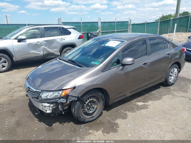 45399074 :رقم المزاد ، 19XFB2F56CE311205 vin ، 2012 Honda Civic Lx مزاد بيع