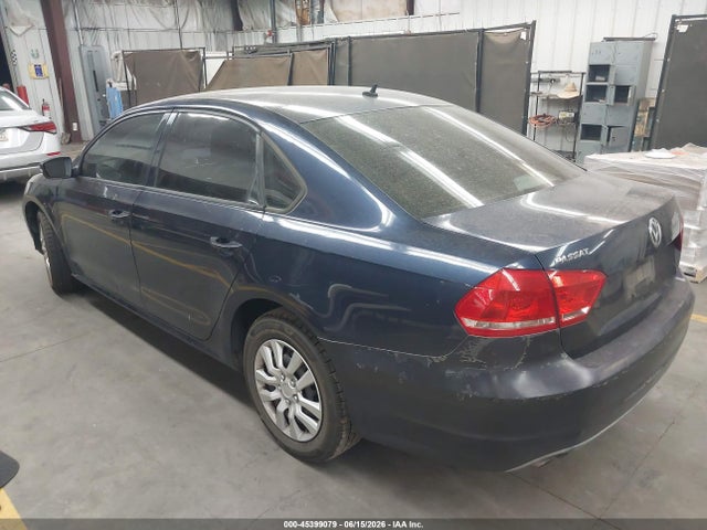 2013 Volkswagen Passat 2.5l S მანქანა იყიდება აუქციონზე, vin: 1VWAP7A3XDC078045, აუქციონის ნომერი: 45399079