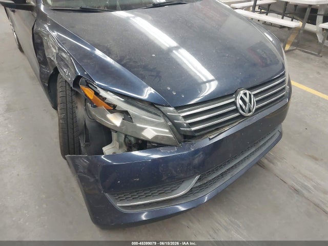 2013 Volkswagen Passat 2.5l S მანქანა იყიდება აუქციონზე, vin: 1VWAP7A3XDC078045, აუქციონის ნომერი: 45399079