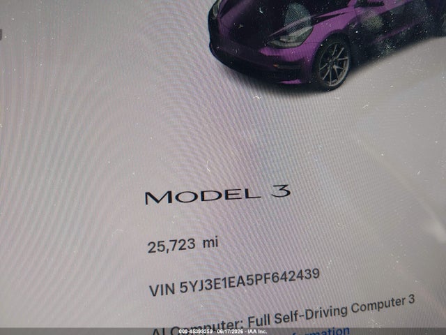 Tesla Model 3 Rear-wheel Drive 2023 5YJ3E1EA5PF642439 Image 14