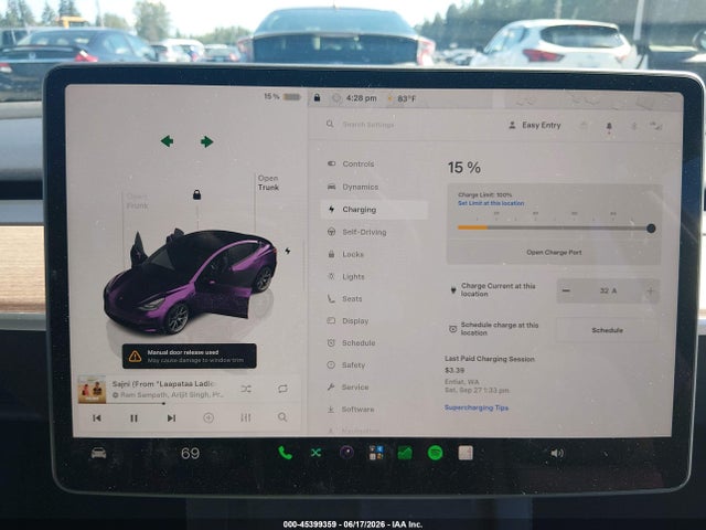 Tesla Model 3 Rear-wheel Drive 2023 5YJ3E1EA5PF642439 Image 16