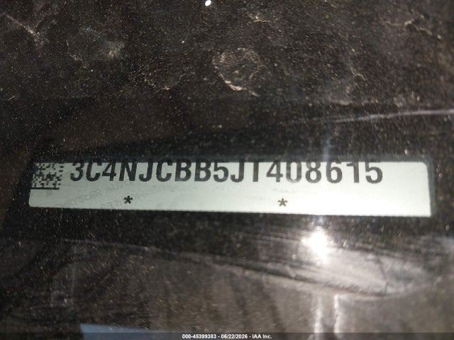 3C4NJCBB5JT408615 Jeep Compass Latitude Fwd