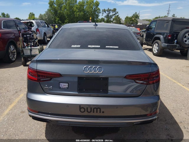 2019 Audi A4 45 Premium მანქანა იყიდება აუქციონზე, vin: WAUENAF43KN011875, აუქციონის ნომერი: 45399391