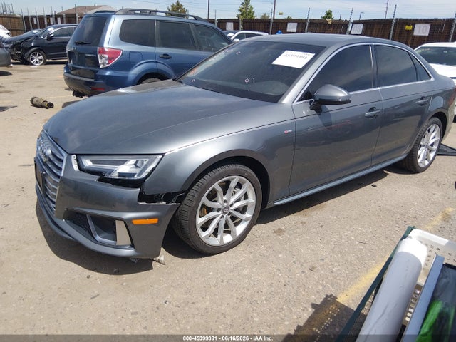 2019 Audi A4 45 Premium მანქანა იყიდება აუქციონზე, vin: WAUENAF43KN011875, აუქციონის ნომერი: 45399391