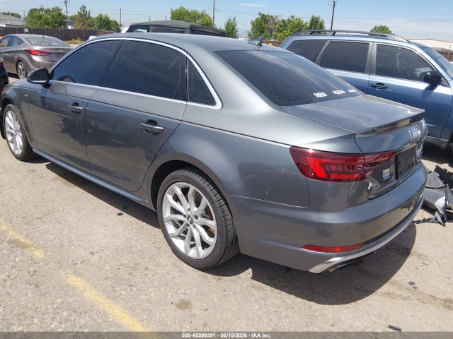 2019 Audi A4 45 Premium მანქანა იყიდება აუქციონზე, vin: WAUENAF43KN011875, აუქციონის ნომერი: 45399391