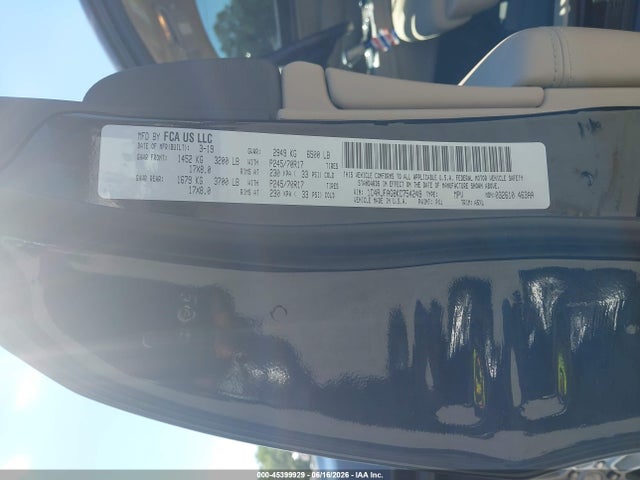 1C4RJFAG8KC754249 Jeep Grand Cherokee Laredo E 4x4
