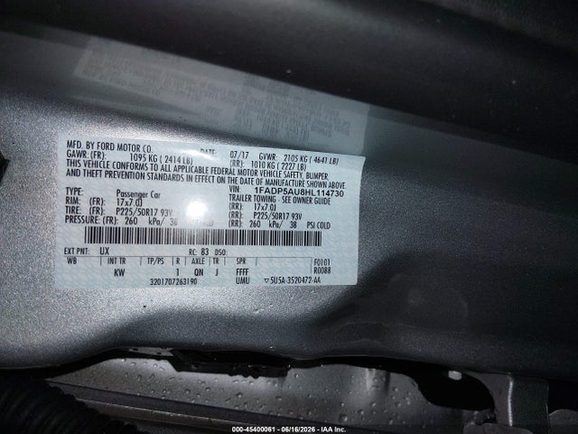 Ford C-max Hybrid Se 2017 1FADP5AU8HL114730 Image 9