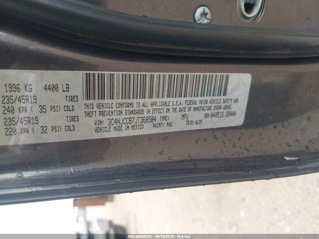 Aukcja sprzedaży 2018 Jeep Compass Limited Fwd, vin: 3C4NJCCB7JT368584, numer aukcji: 45400241