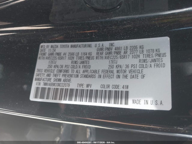 Aukcja sprzedaży 2025 Mazda Cx-50 2.5 S Preferred Package, vin: 7MMVABBM3SN332079, numer aukcji: 45400281