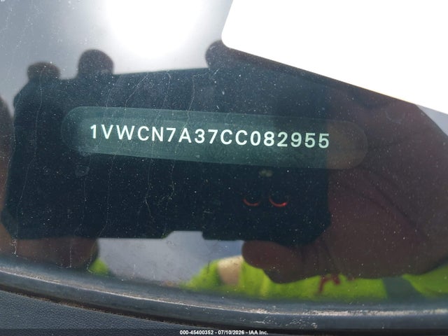 Aukcja sprzedaży 2012 Volkswagen Passat 2.0l Tdi Sel Premium, vin: 1VWCN7A37CC082955, numer aukcji: 45400352
