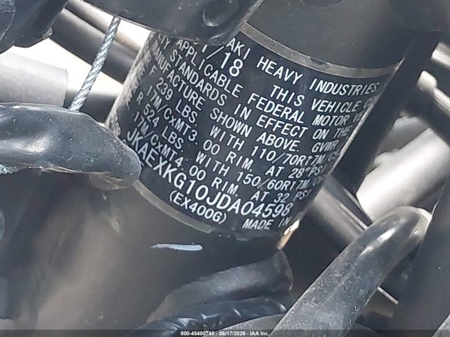 Kawasaki EX400 2018 JKAEXKG10JDA04598 Image 10