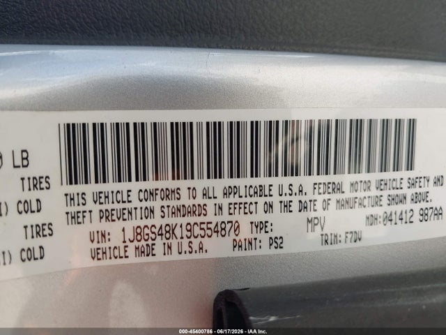 Aukcja sprzedaży 2009 Jeep Grand Cherokee Laredo, vin: 1J8GS48K19C554870, numer aukcji: 45400786