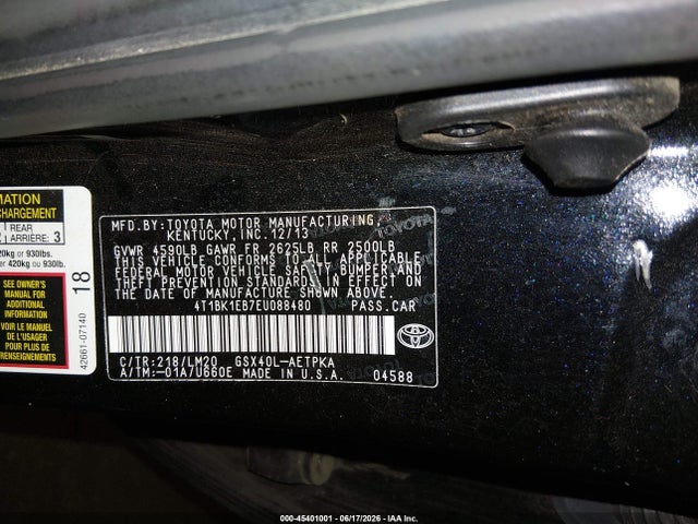 Toyota AVALON LIMITED 2014 4T1BK1EB7EU088480 Image 9