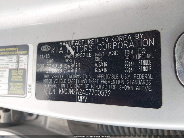 KIA Soul 2014 KNDJN2A24E7700572 Image 9