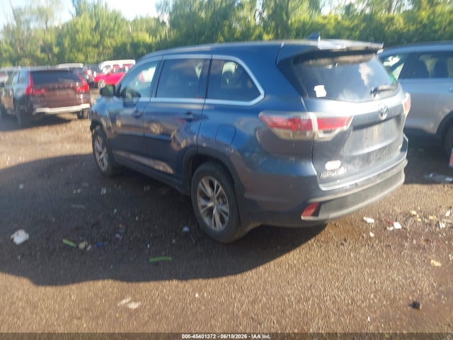 2015 Toyota Highlander Le Plus V6 მანქანა იყიდება აუქციონზე, vin: 5TDBKRFH5FS078672, აუქციონის ნომერი: 45401372