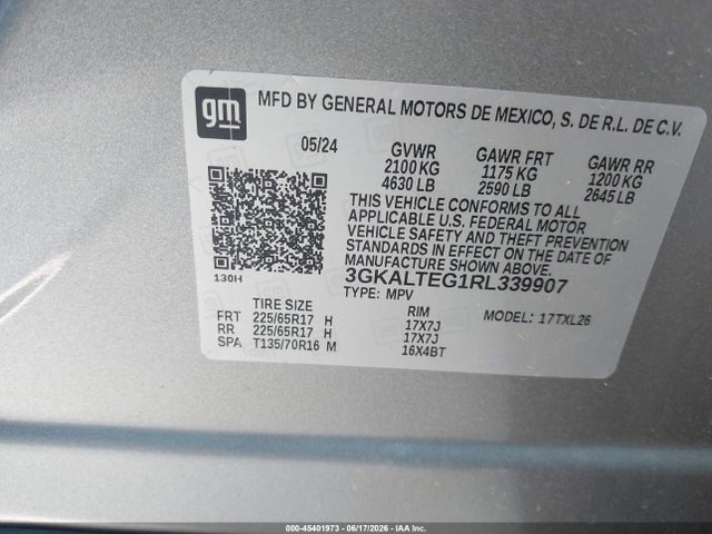 GMC Terrain Awd Sle 2024 3GKALTEG1RL339907 Image 9