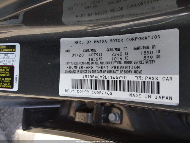 Mazda Mazda3 Premium Package 2020 JM1BPAEM9L1166750 Image 9