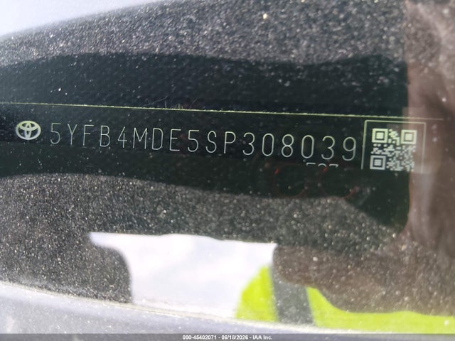 5YFB4MDE5SP308039 Toyota COROLLA LE